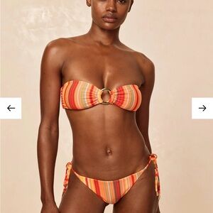 BRAND NEW WITH TAGS Monday Swimwear Striped Bikini Set - Sardinia Stripe